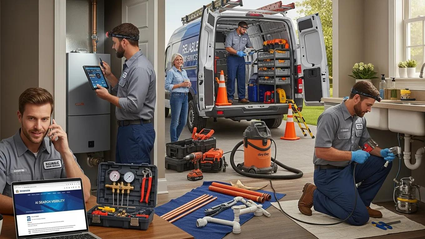 Why Your HVAC or Plumbing Business Isn&rsquo;t Showing Up in AI Search (And What to Do About It)
